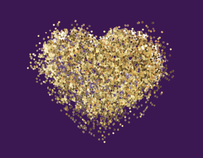 gold heart